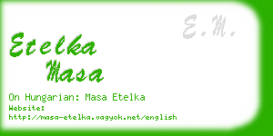 etelka masa business card